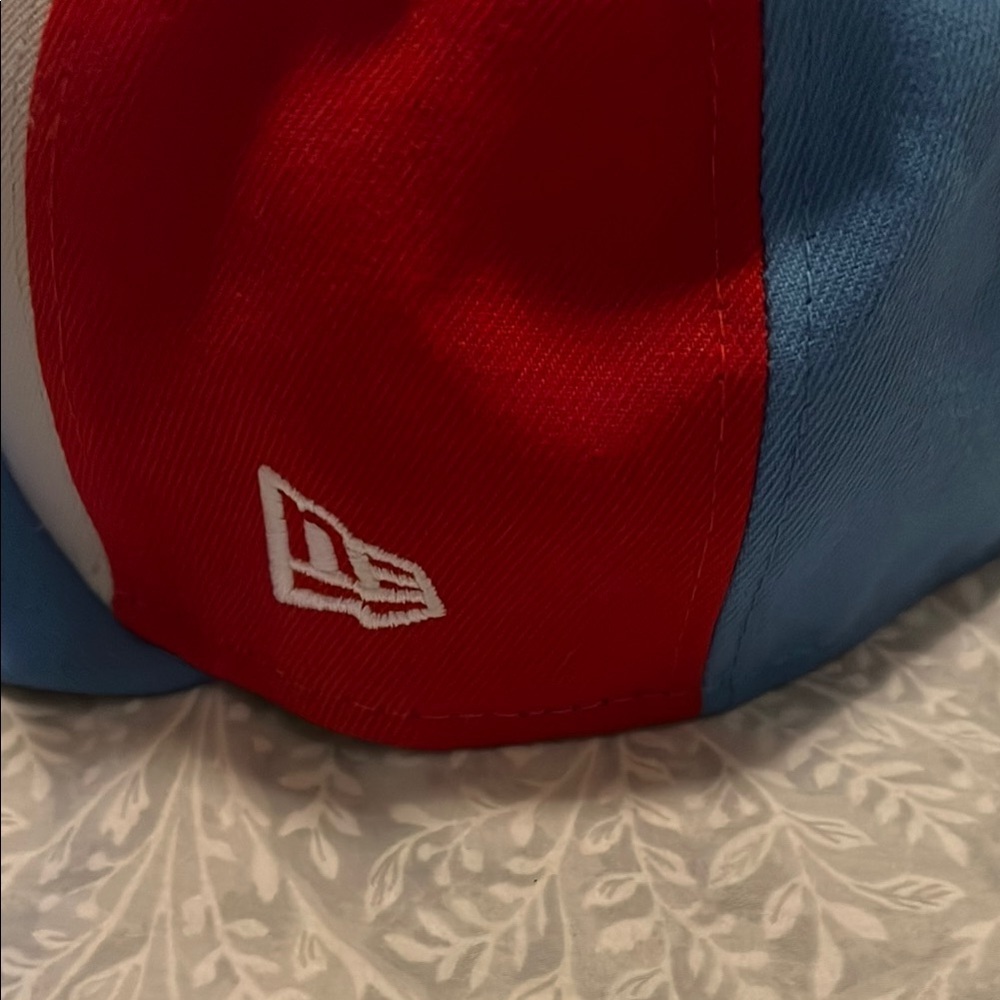 New Era Blue and White 59FIFTY Houston Oilers Cap Size 7 1/8‎ - Picture 5 of 8